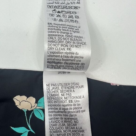 Billabong Women's Black Floral Reversable Bikini Swim Bottoms Size S Small - Picture 10 of 11